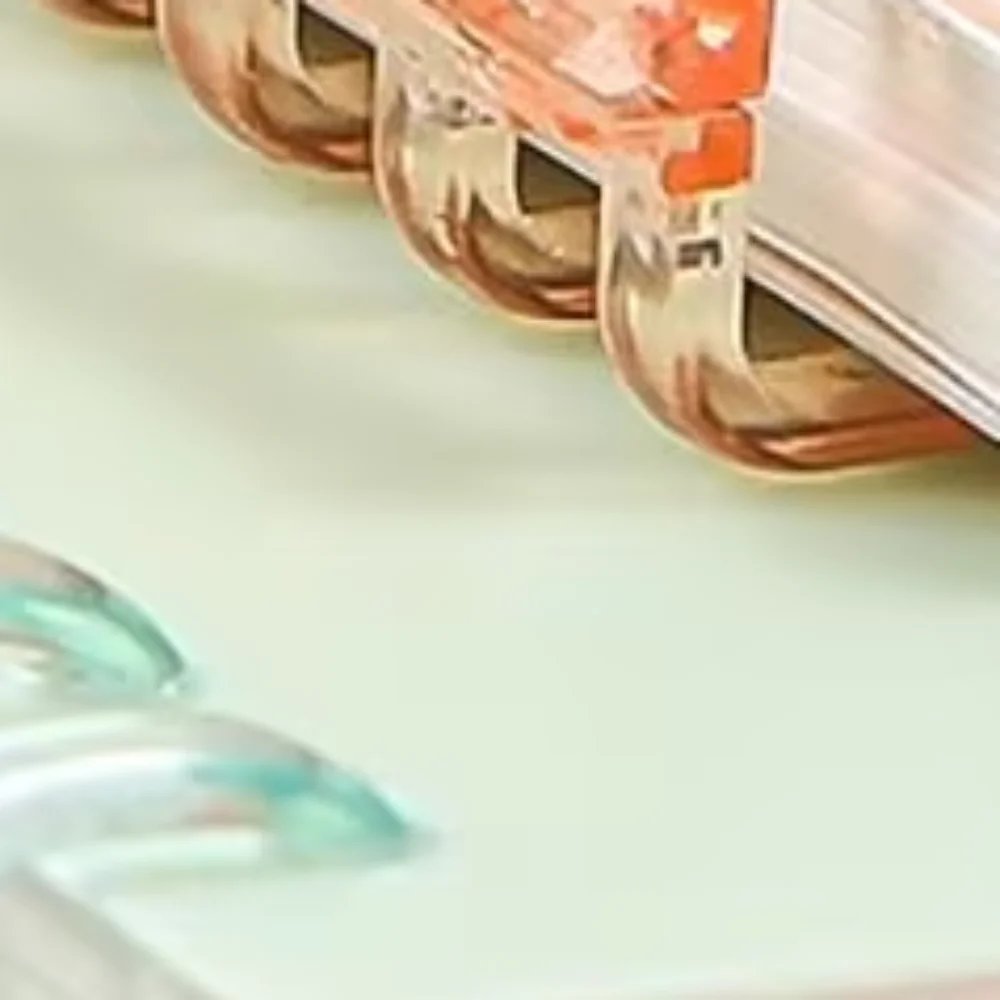 10Pcs 5 Ring Plastic Loose Leaf Binder Rings for A4 A5 A6 Notebook Scrapbook Photo Album Binding Spines Snap Split Binding Combs