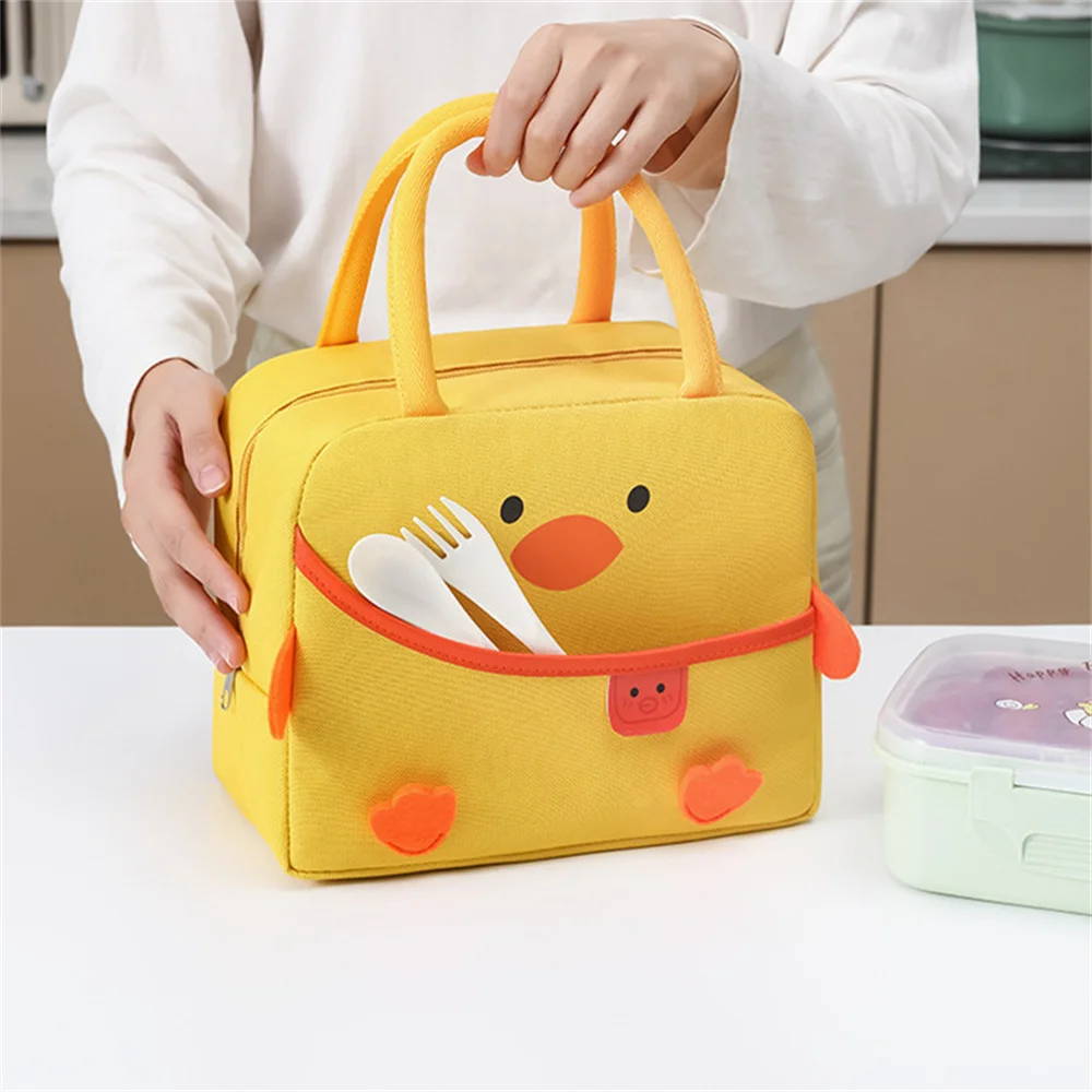 Cute Children Portable Insulated Thermal Picnic Food Bag Cute Cartoon Lunch Bag Box Tote Food Fresh Cooler Bag Pouch For Kids