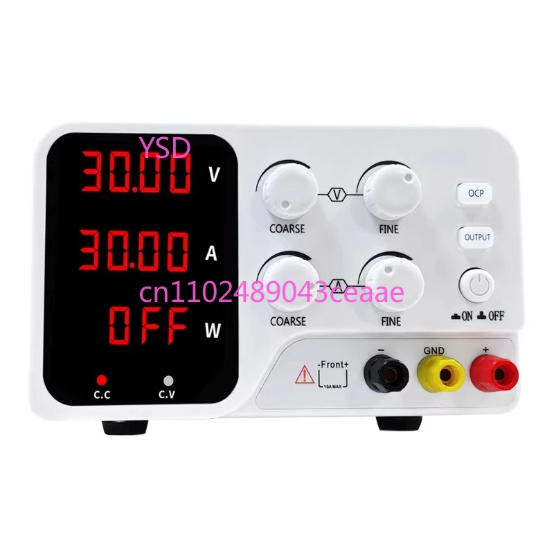 

High Power Adjustable DC Regulated Power Supply 30V 10A 60V 5A 10A For Experiment Maintenance Charging And Electroplating