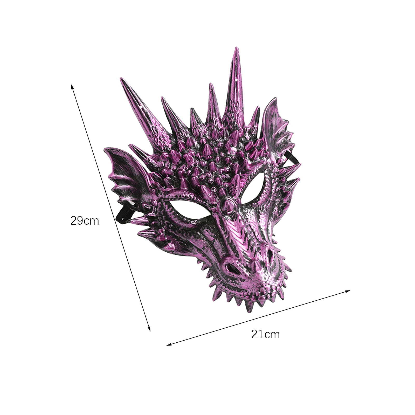 New Halloween Props 3D Dragon Mask Props Animal Headdress Face Mask for Kids Adult Halloween Costume Festival Party Decorations