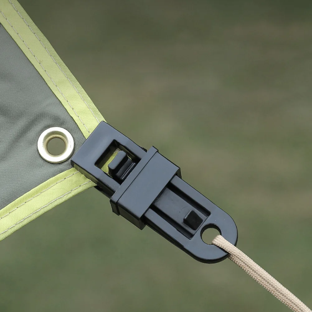 

10Pcs Camping Stable Teeth Design Tent Tool for Photo Sheds Swimming Pool Covers Wind Rope Awnings Clamp