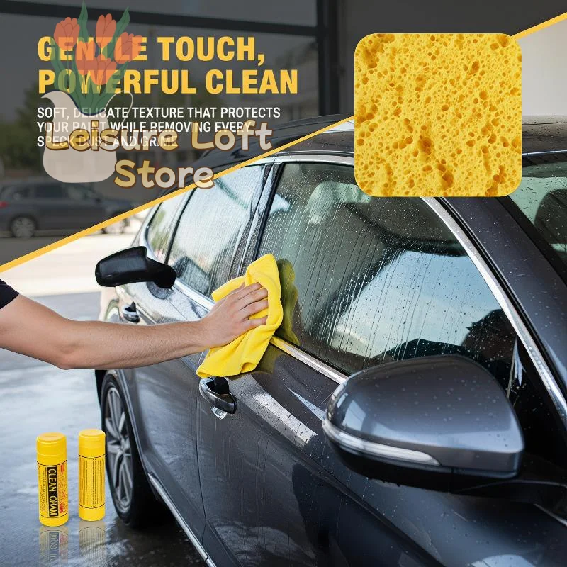 Multicolor Reusable Chamois Car Cleaning Cloths Super Absorbent Lint Free