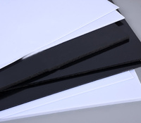 1Pcs Black/White ABS Plastic Board Model Sheet Material for DIY Model Part Accessories Thickness 1mm/1.5mm/2mm/3mm/4mm/5mm
