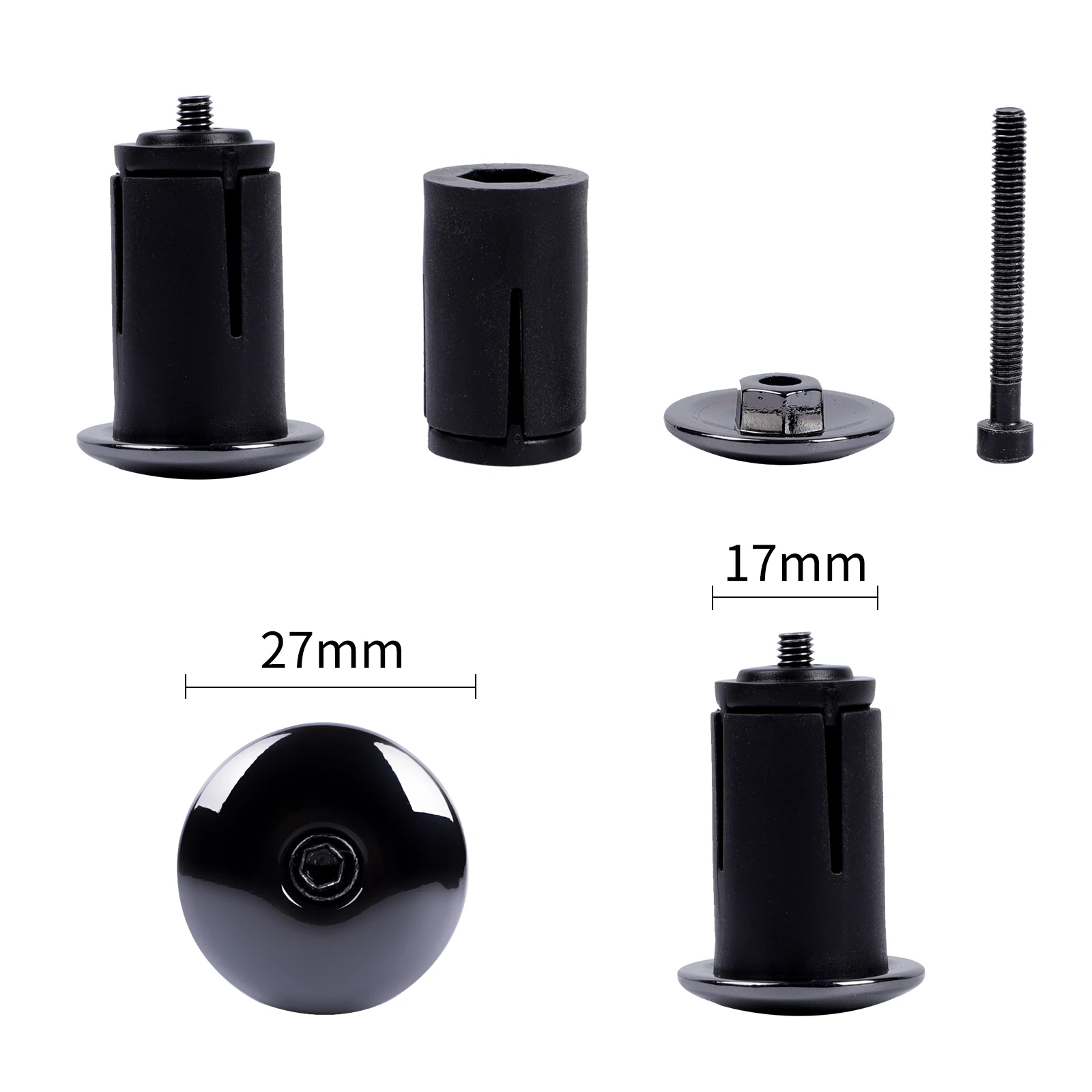 WEST BIKING 1 Pair Bicycle Grip Plugs Handle Bar End Cap Retro MTB Road Bike Bar End Plugs For Handlebar Grip Accessories