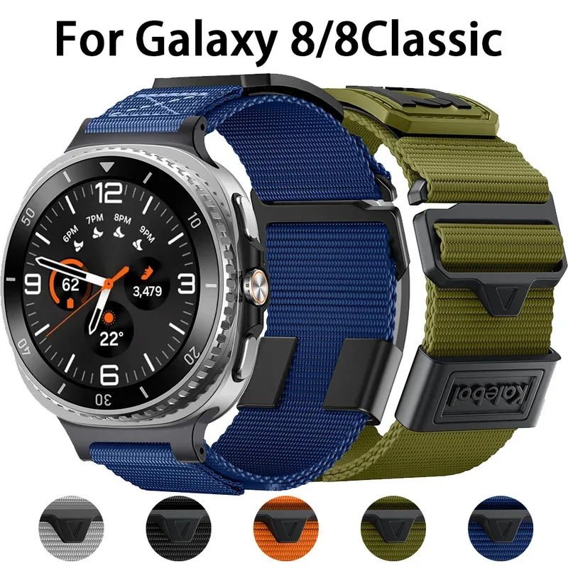 

Nylon Sport Watch Strap for Samsung Galaxy Watch 8 40/44mm Wristbands Watch8 Classic Outdoor Loop Wristband Breathable Bracelet
