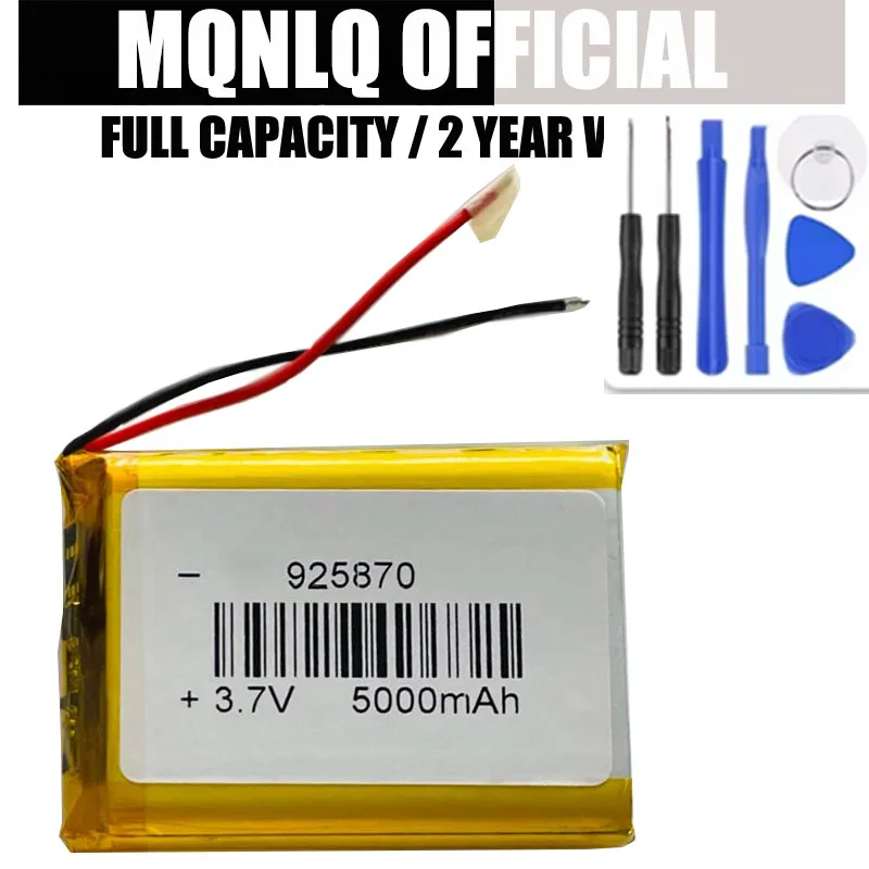 3.7v 925870 5000MAH for mobile power supply rechargeable lithium battery  AKKU Batteria + Free Tools