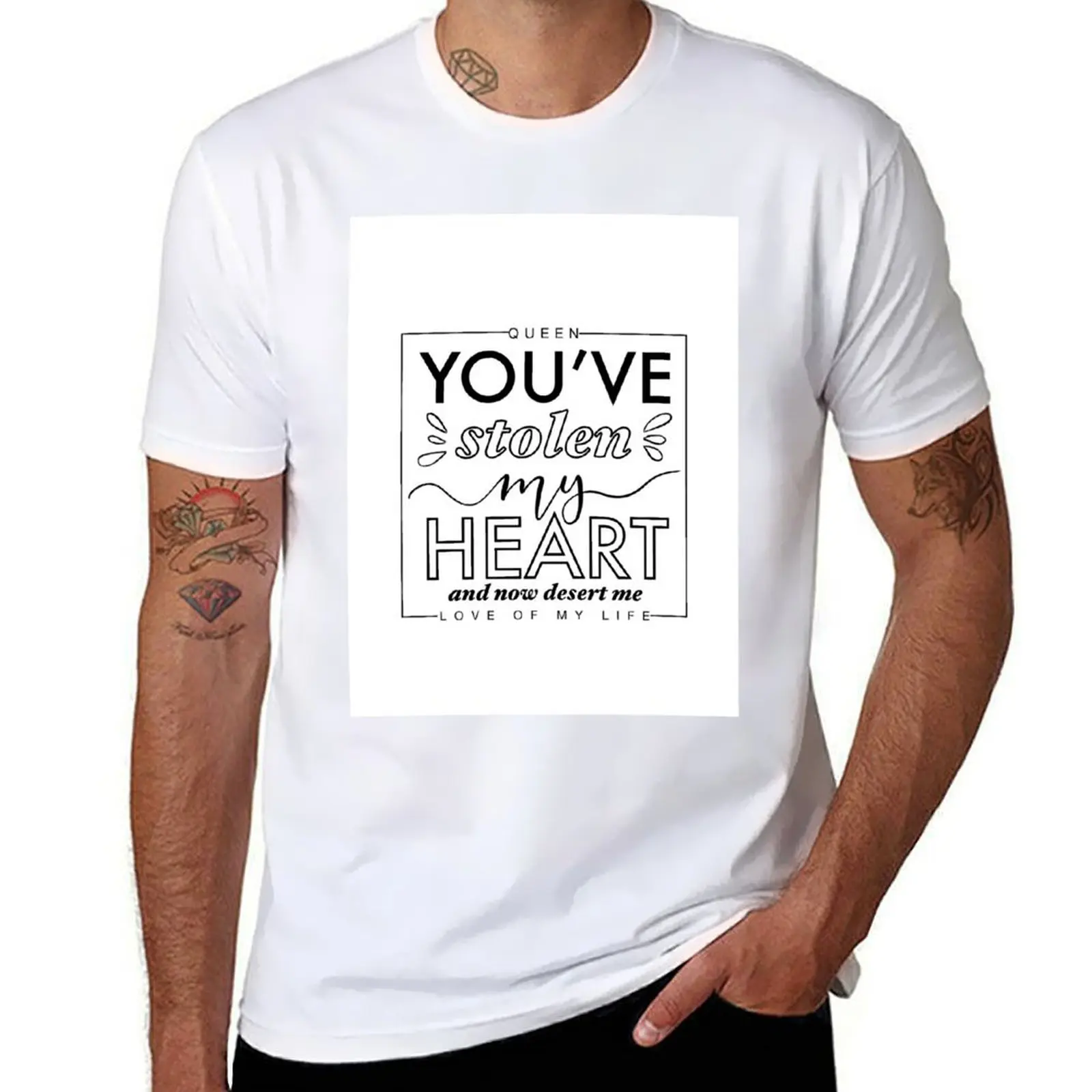 

Queen - Love of my life T-shirt anime clothes oversized tees tops plain black t shirts men