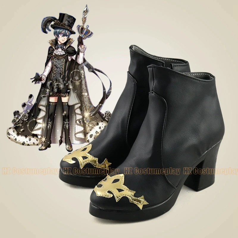 

Anime Game Black Butler Ciel Phantomhive Cosplay Boots Shoes Halloween Carnival Party Costume