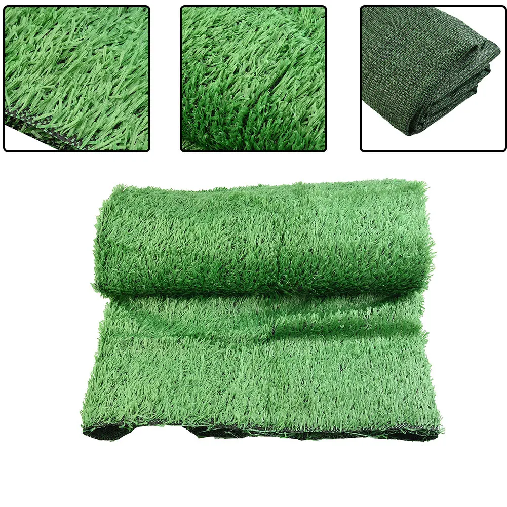 Lawn Artificial Grass Mat 200*200CM PP + PE Simulated 2cm Thickness DIY Green Kindergarten Playground Lengthened