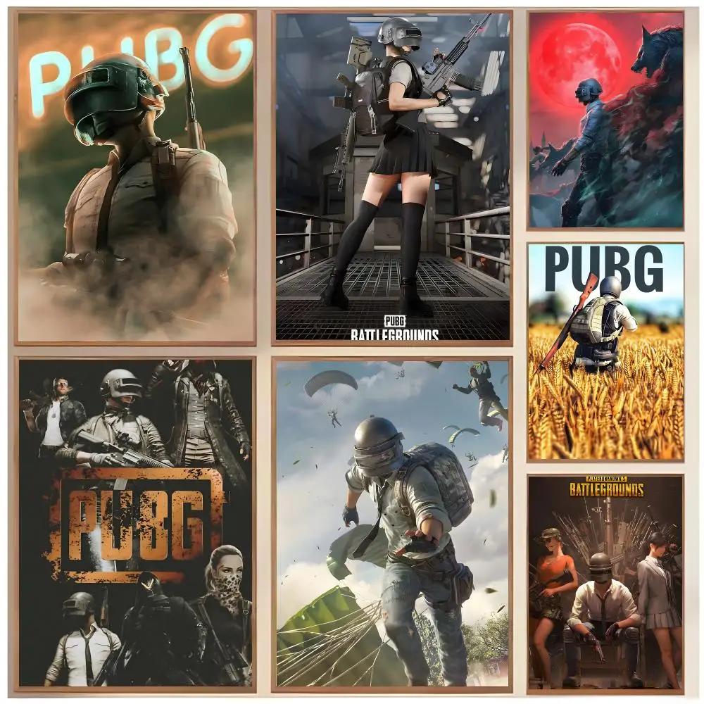game shooter P-PUBG Poster  Classic Home Interior Design & Modern Wall Decor Art Collection