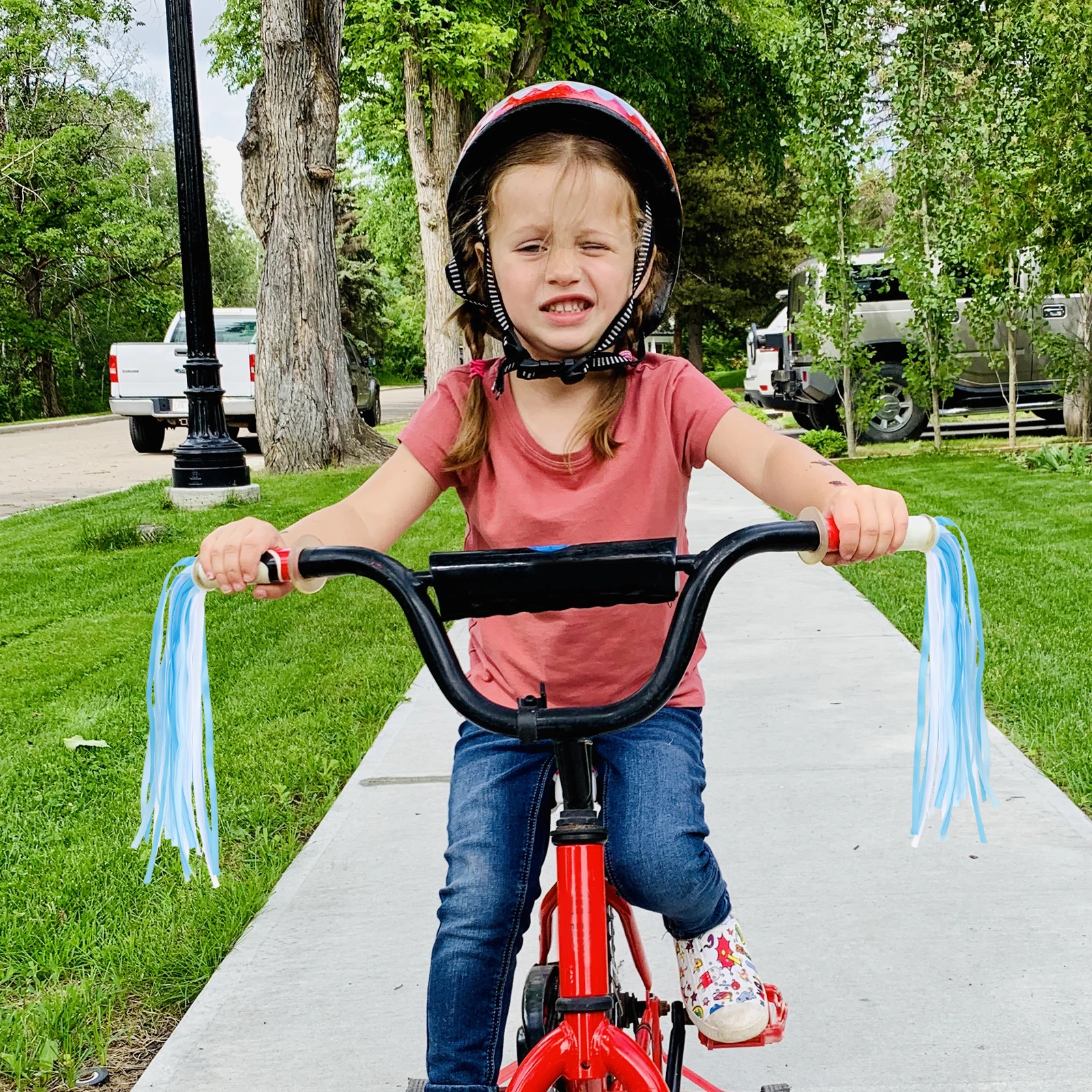 

Bike Streamer Streamers for Boys Grip Accessory Girls Polyester Handlebar Decorations Bicycle Child Steamer