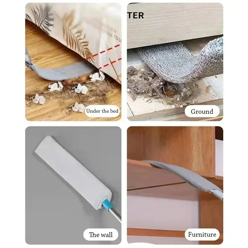 1PC Household Adjustable Gap Dust Cleaner Long Handle Dust Mops Bed Bottom DustCleaner Sofa Dust Removal Brush Pölynpoistoharja