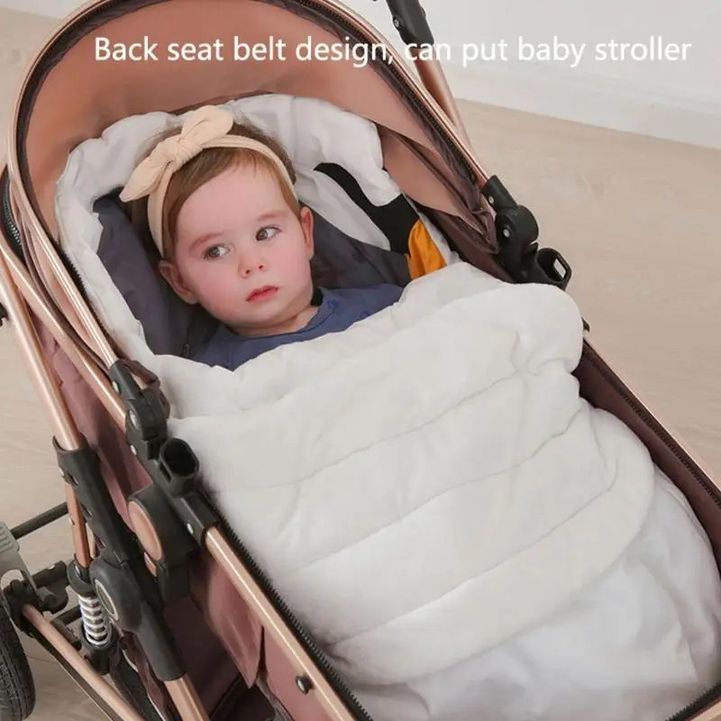 

16FE Stroller Wrap Swaddle Blanket Unisex Cartoon Sleep Sack 0-18M Baby Shower Gift