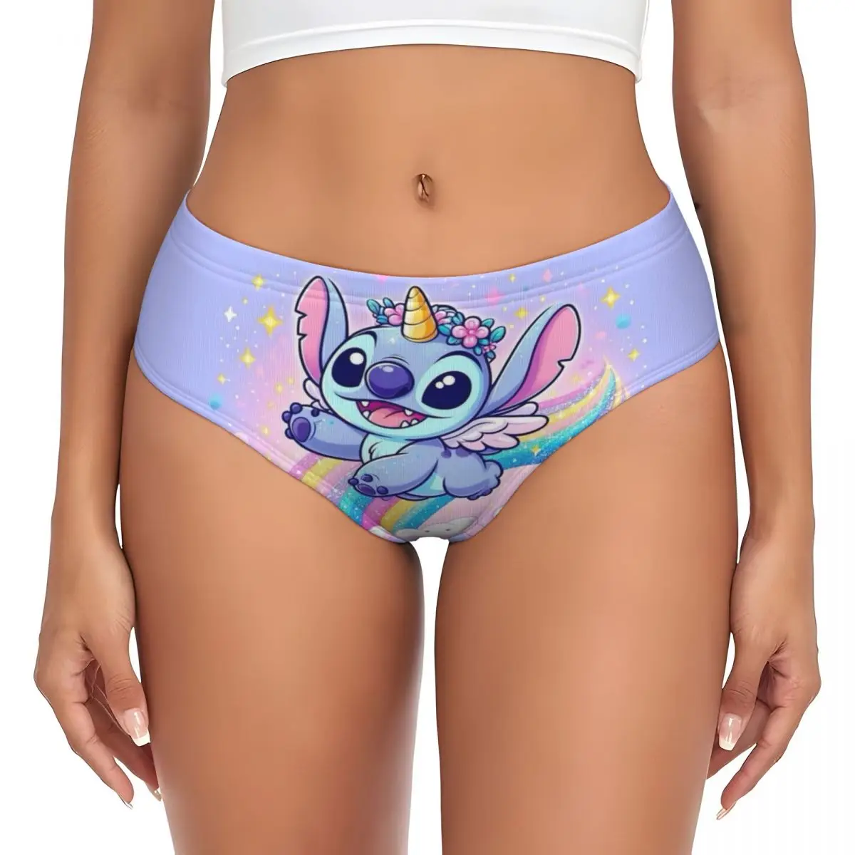 Custom Women\'s Stitch Cute Panties Underwear Female Stretch Briefs Underpants