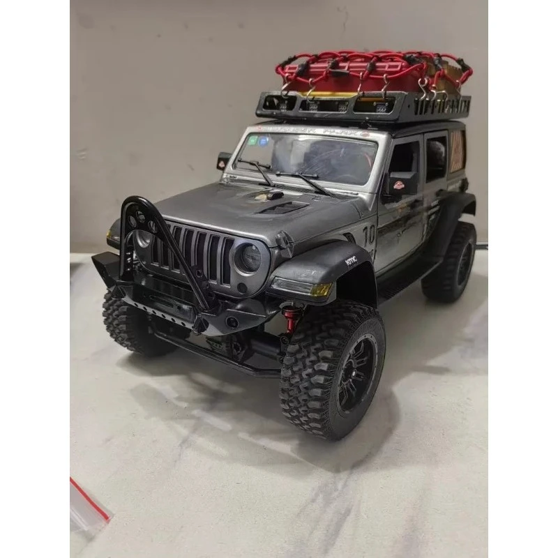 Metal Roof Rack For MN128 1/12 Scale  RC Crawler Carbon Steel, Drill Mounting, Support LED Light Addition, Upgrade Accessory
