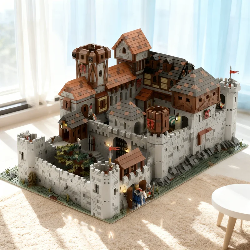 

Набор строительных блоков MOC «Средневековый Королевский Замок», 10546 деталей, креативный подарок для самостоятельной сборки, декор для дома и офиса, премиум-класс для взрослых и детей