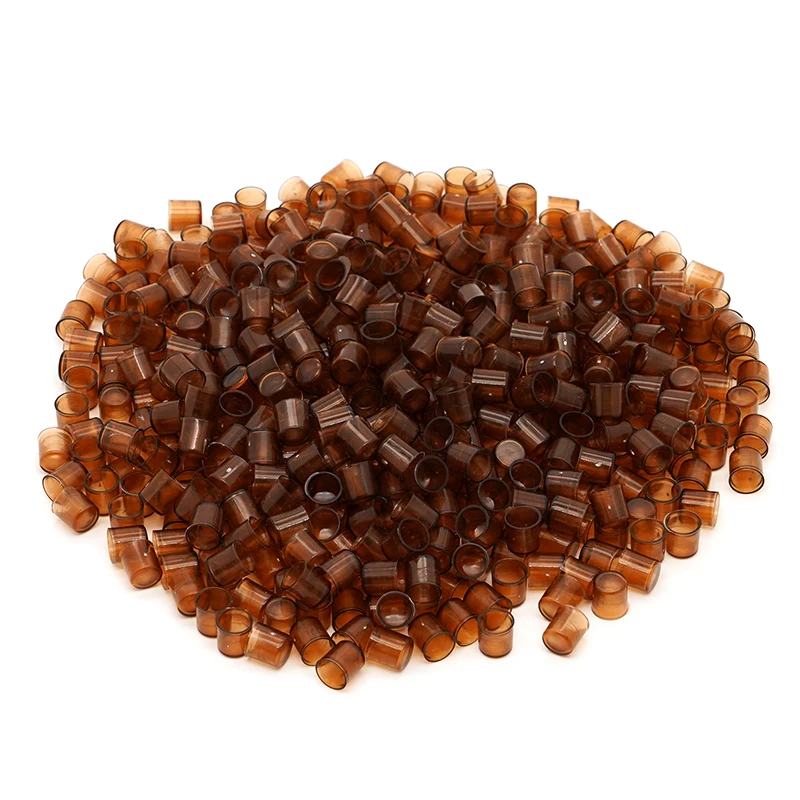 120Pcs Queen Bee Rearing Cell Cups Plastic Brown Color Cells Cages Room Cups Cell Cage Cup Bees Tools Beekeepers Equipment