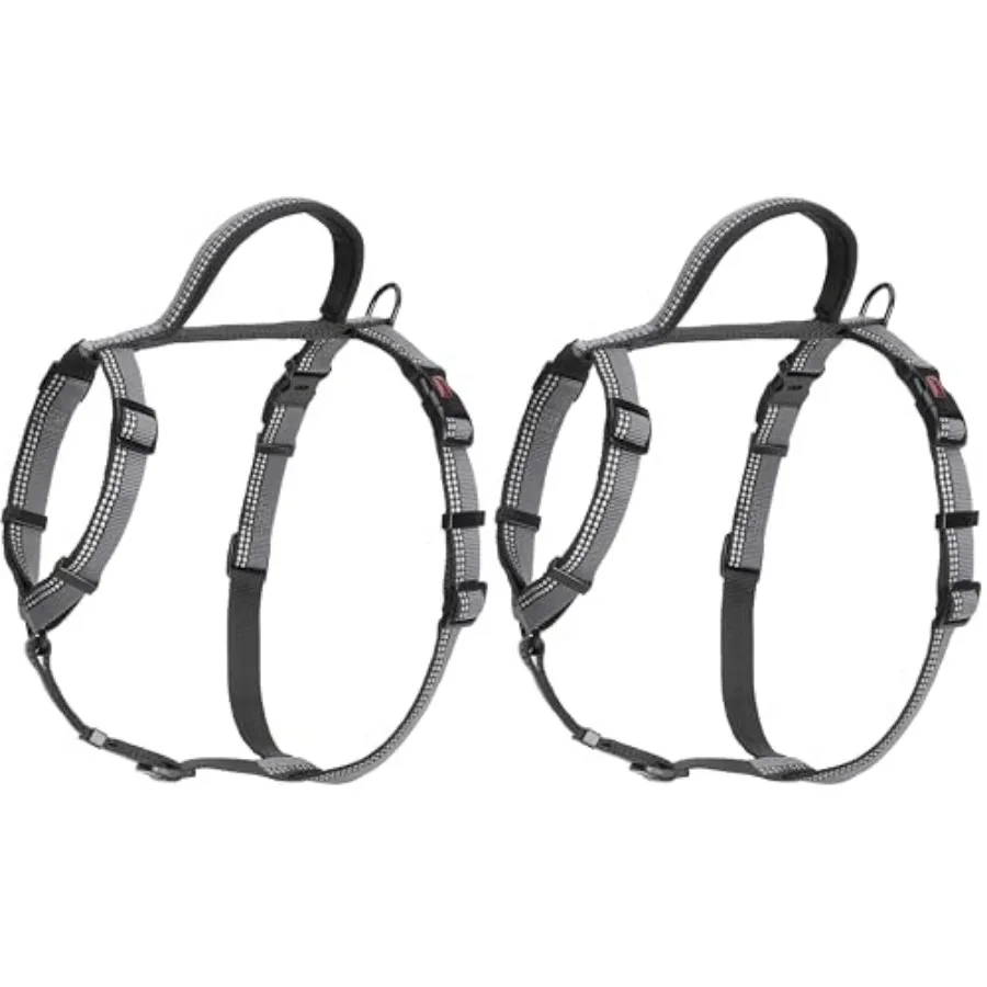 

The - Walking Harness Chest 16" - 24",, /Grey (Pack of 2