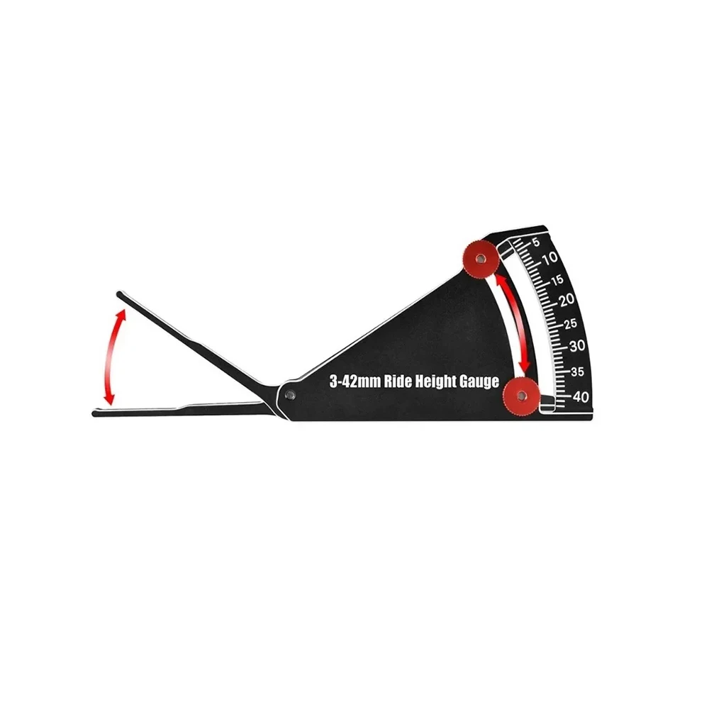 قابل للتعديل RC ركوب الارتفاع مقياس 3-42 مللي متر الحدبة حاكم لأداة القياس المهنية للسيارة الانجراف بجولة #6