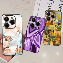 For Tecno Spark 20 Pro 20C Spark20 Cases Capa Women Girl Fashion Bumper Love Heart Soft Rubber Capa Spark20Pro Funda KJ5 BG7n