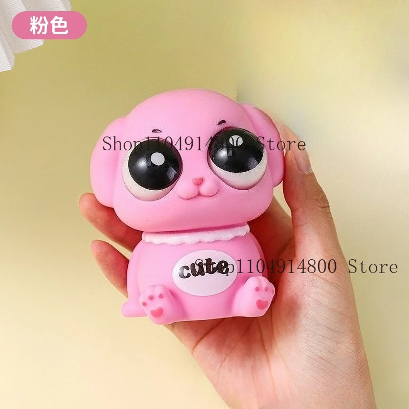 Zabawka antystresowa Kreatywny Smok Dinozaur z Wydzielającymi Się Oczami, Śmieszna Zabawka Sensoryczna do Ściskania i Wyładowywania Energii