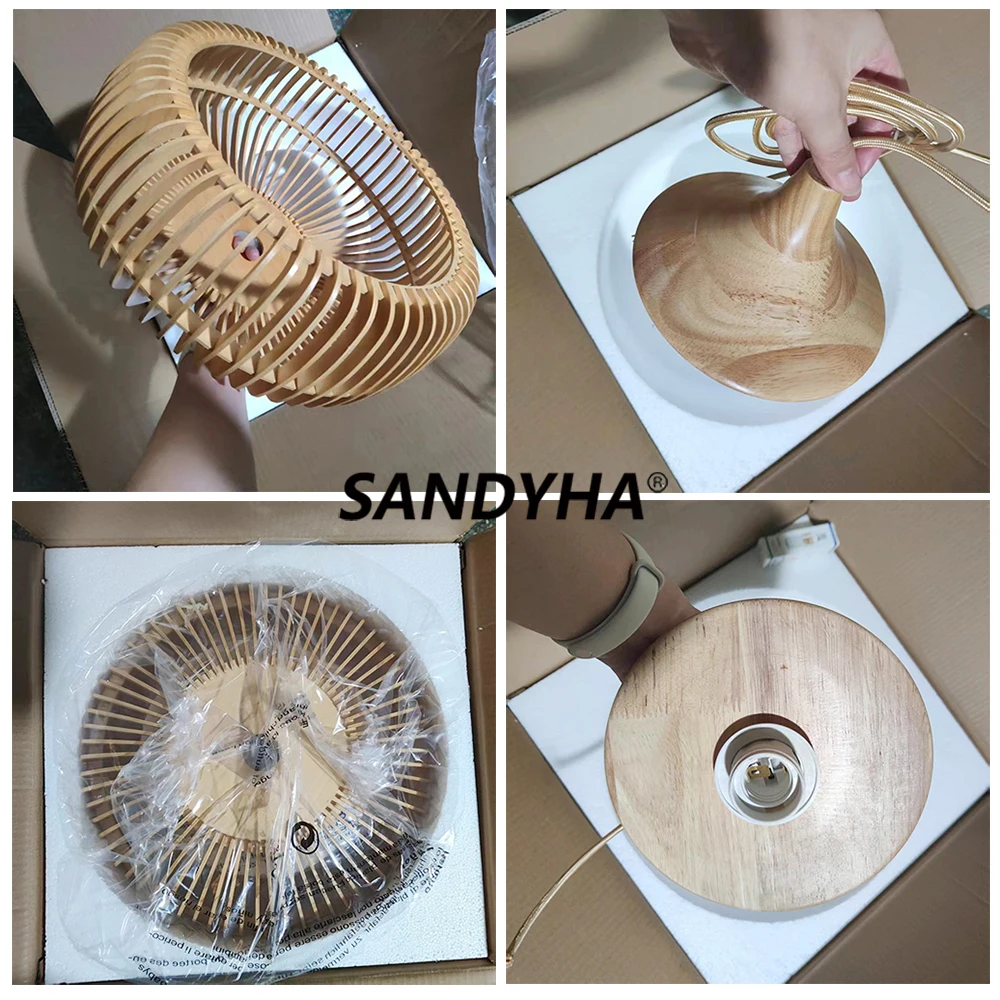 Sandyha โคมไฟ LED ที่สร้างสรรค์สไตล์ย้อนยุคสำหรับร้านอาหารโคมไฟระย้าสไตล์นอร์ดิกสำหรับห้องนอนโต๊ะทานอาหารไฟติดเพดานการตกแต่งบ้าน