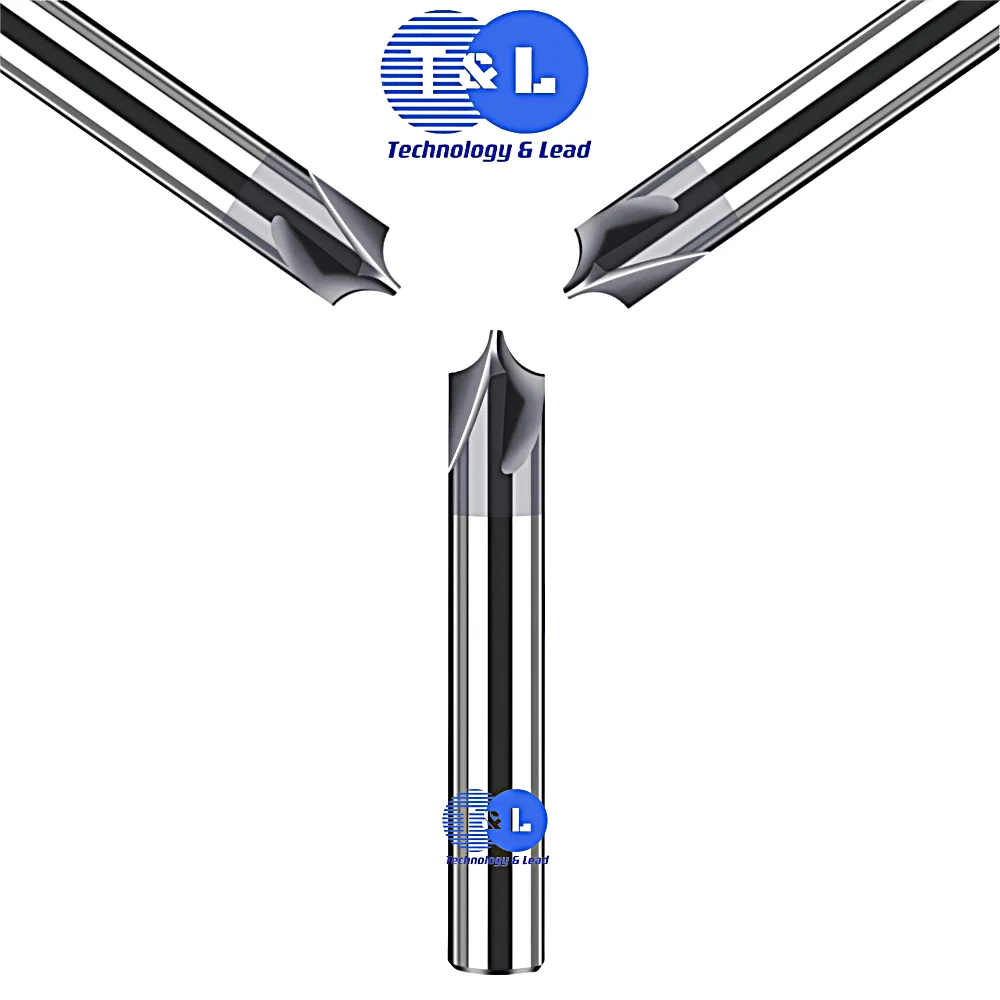 T&L HRC50 Carbide Inner Radius Corner Rounding Cutter End Mill R0.5 R1 R2 R3 R6 R4 Inner R Mill Chamfering Router Bits CNC tools