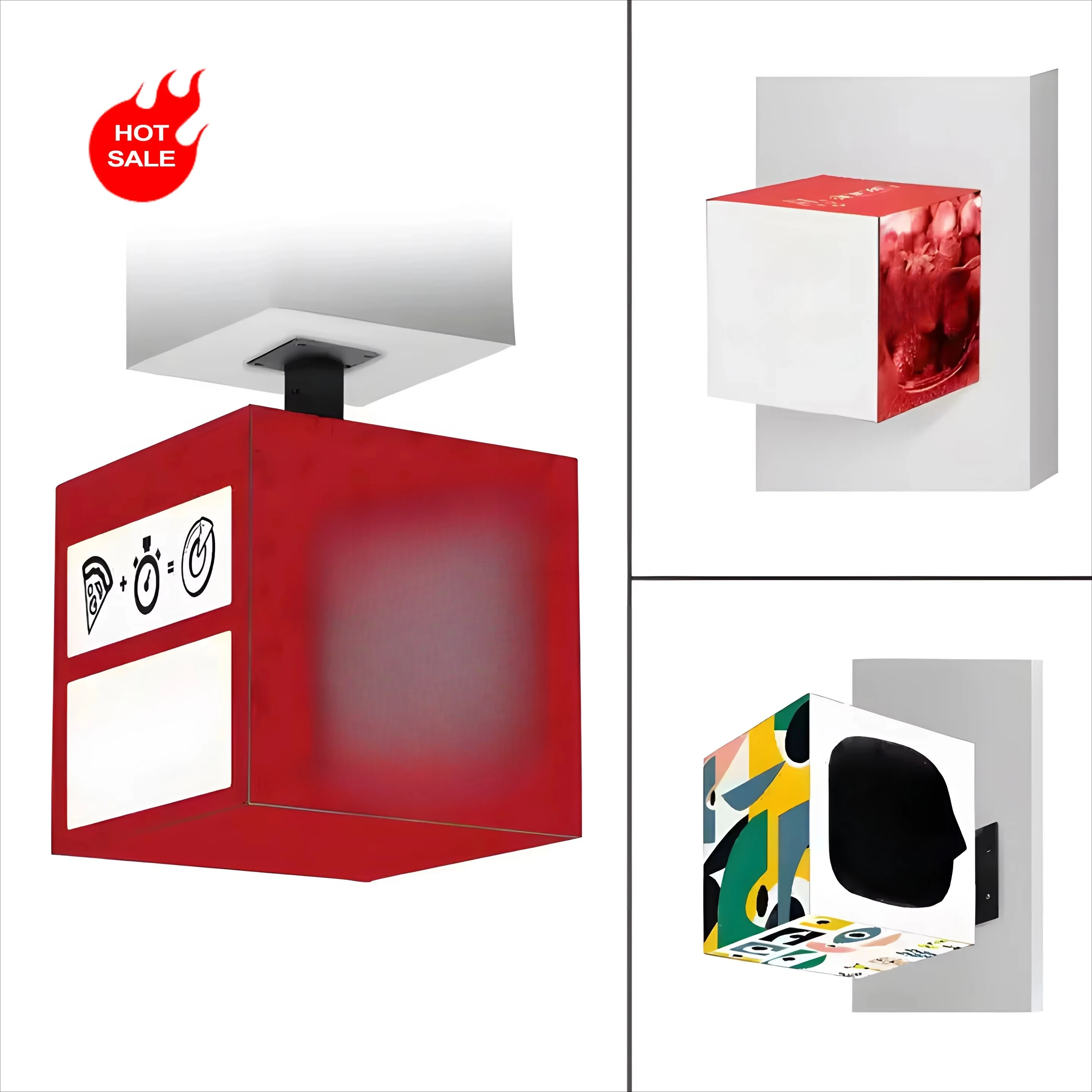 Advertising Logo Sign Digital Signage High Definition Outdoor Multi Face Video Signage Magic Led Cube Display Screen