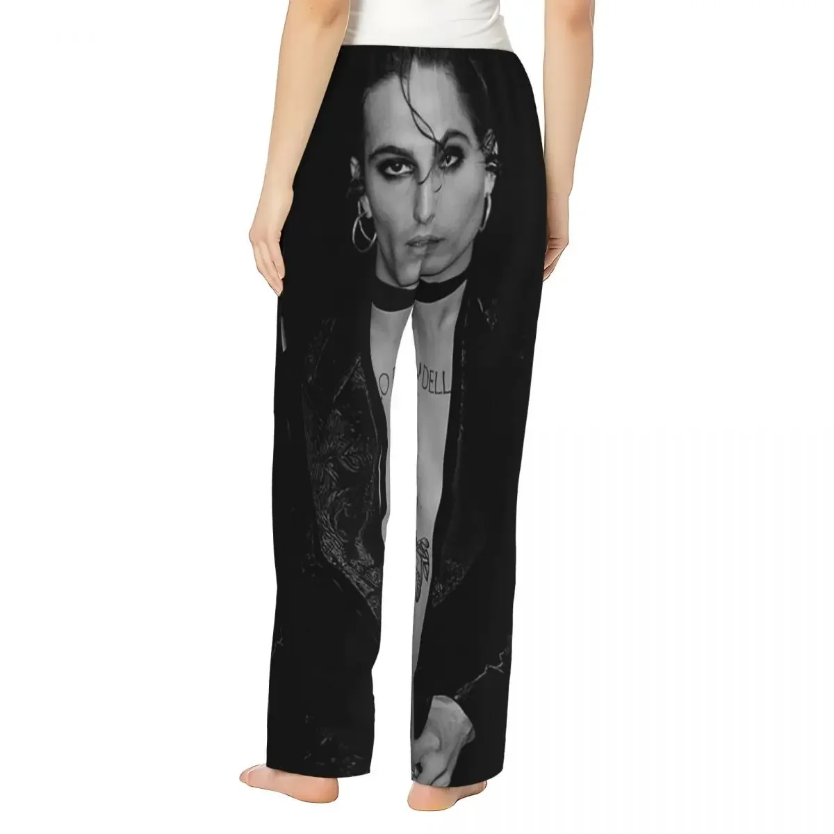 Custom Damiano David Maneskin Women Pajama Pants Lounge Sleep Sleepwear Bottoms with Pockets