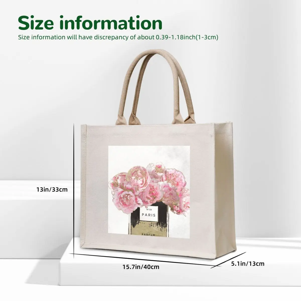 Pink Scented Tote Bag reusable shopping bag eco pack reusable grocery bags