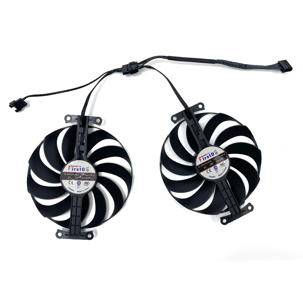 Ventilador de refrigeração para ASUS Dual GeForce, placa de vídeo Fan, Cooler, FDC10U12S9-C, 7PIN, RTX3070TI, 3060TI, RTX 3060, 3070, V2, OC Edition, Novo, 95mm