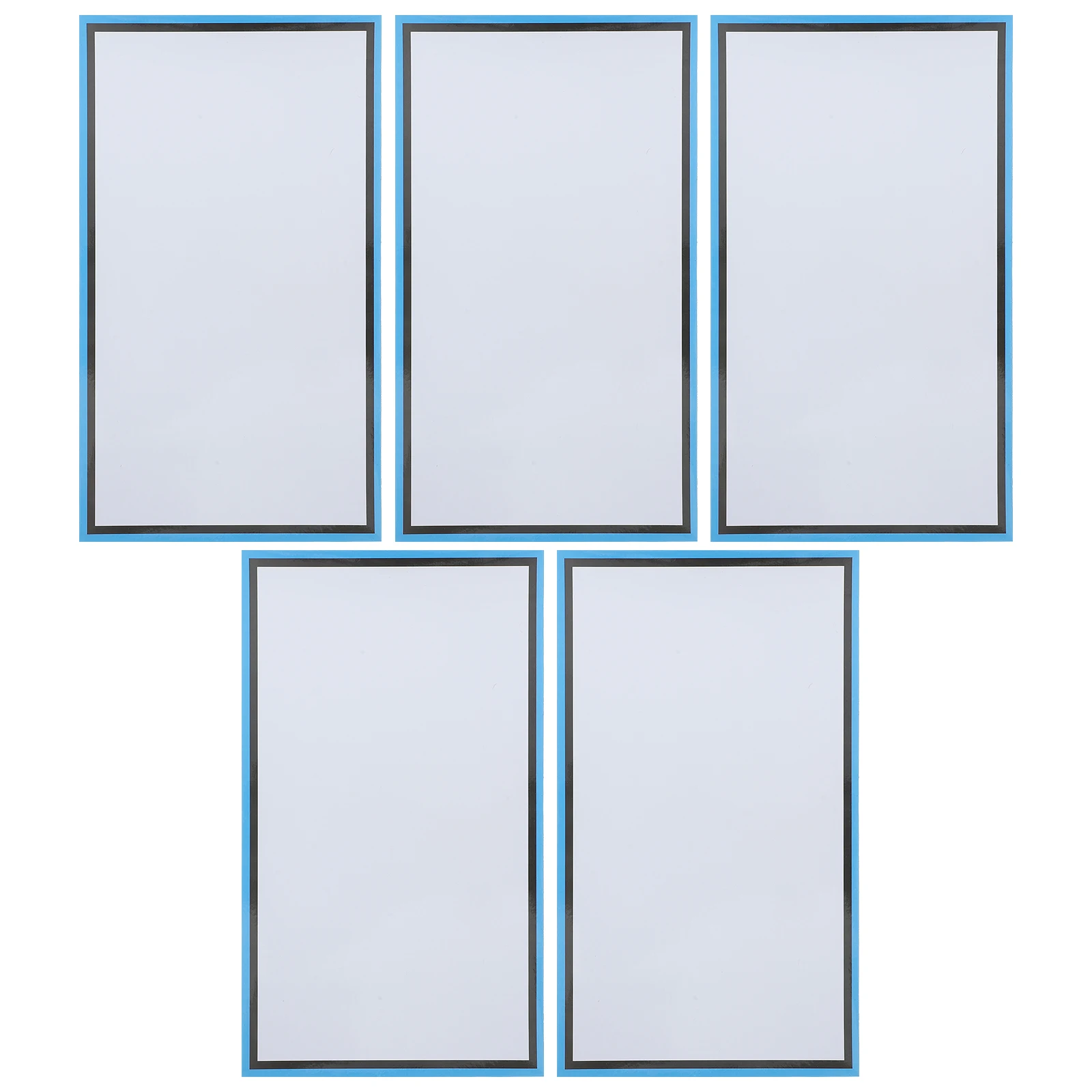 

5 Pcs Dry Erase Whiteboard Magnetic Fridge Board Reusable Coated Paper Wall Calendar Safe Material Storage Notepad