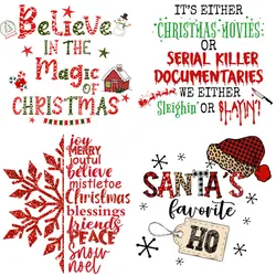 Christmas Patches Children's Clothing Applique Christmas Iron on Transfer Terrible Rabbit Heat Transfer Stickers for T Shirt