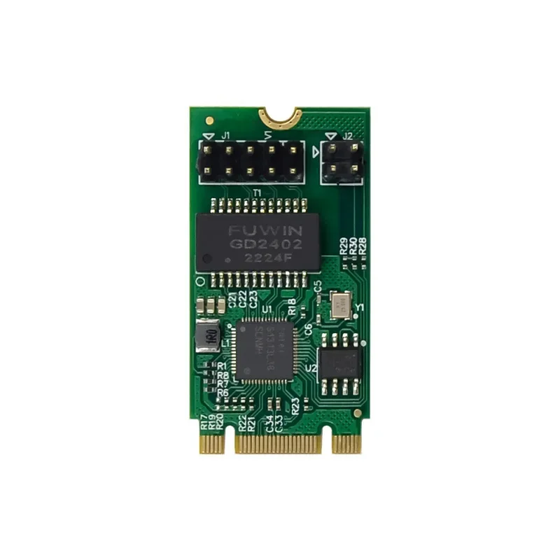 كابل نحاسي M.2 B+M أحادي المنفذ 2.5G / محول شبكة خادم سباق التحكم الصناعي RJ45 I225-V B3