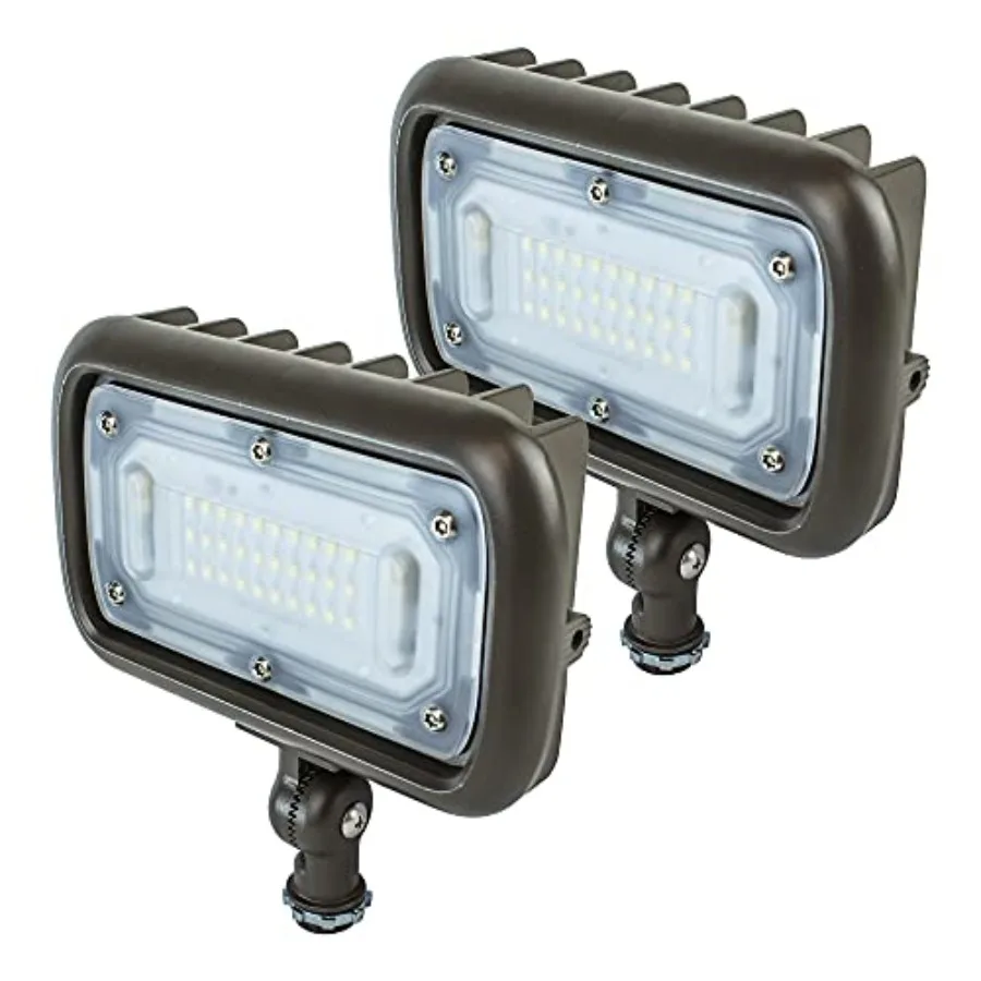 

WW30BRZ-2 30-Watt Die-Cast Aluminum LED Wall Wash Flood Light Outdoor Weatherproof Landscape Lighting 2695 Lumens 3000K Warm Wh