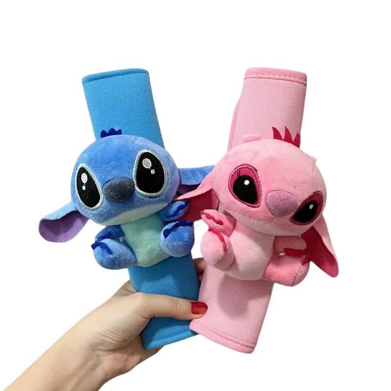 Disney Stitch Alien Animation Peripheral Cartoon Cute Car Shoulder Cover Creative Kawaii Anti-Strangle Seat Belt Cover Wholesale