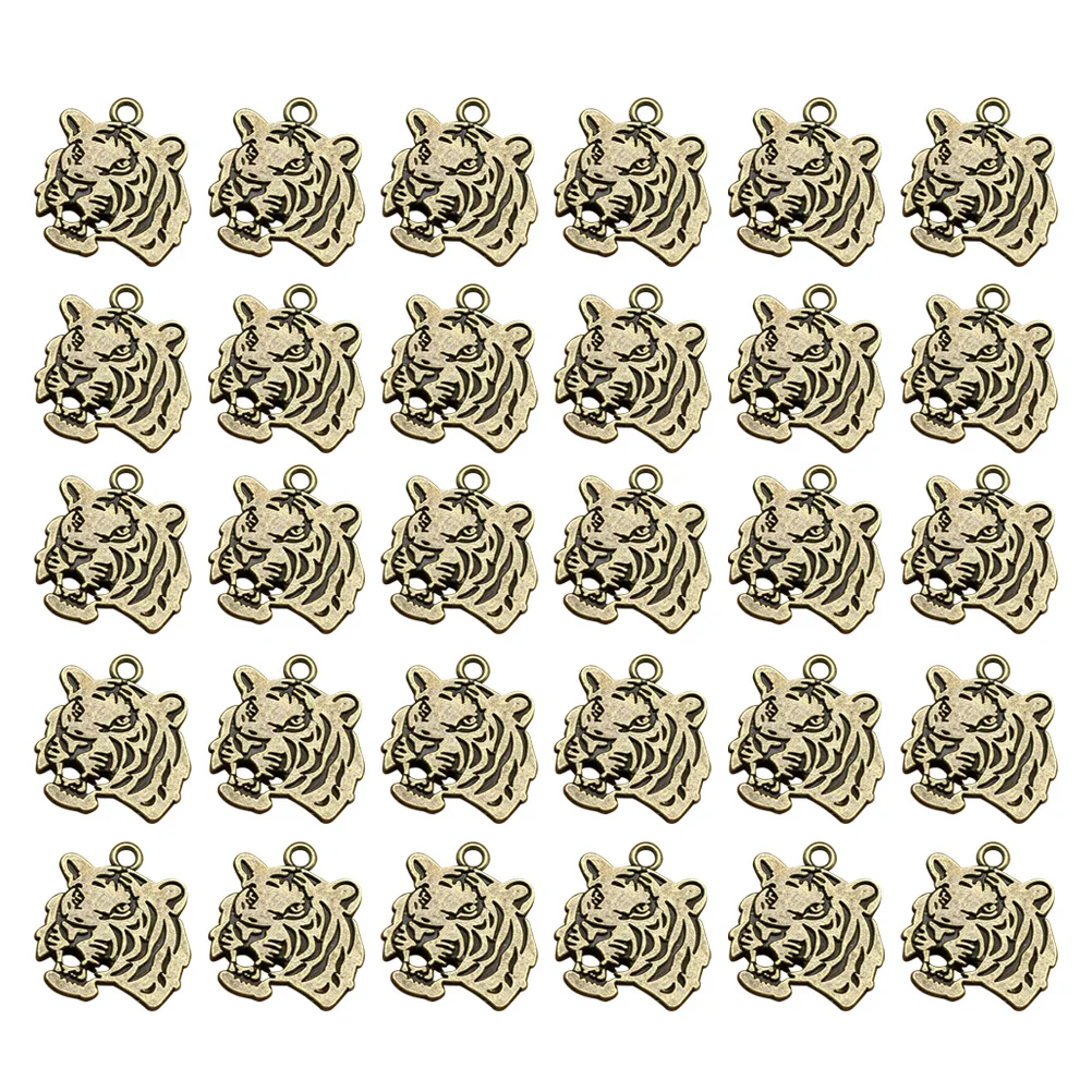 

30 Pcs Jewelry Charms for Making Bracelet Animal Pendant Silver Accessory Necklace