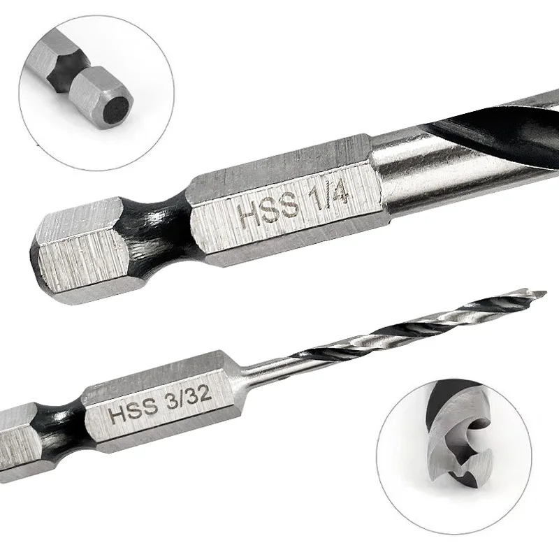 Imagem -04 - Hss Brad Point Stubby Broca Hex Hank Alta Dureza Mudança Rápida 32 16 16 Pcs