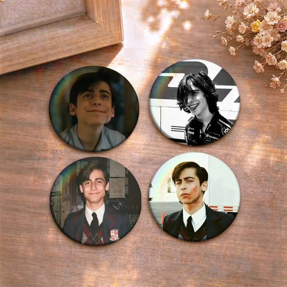 Aidan Gallagher  Tin badges in 25/32/44/58/75mm, brooch pins for accessories & gifts,Souvenir.