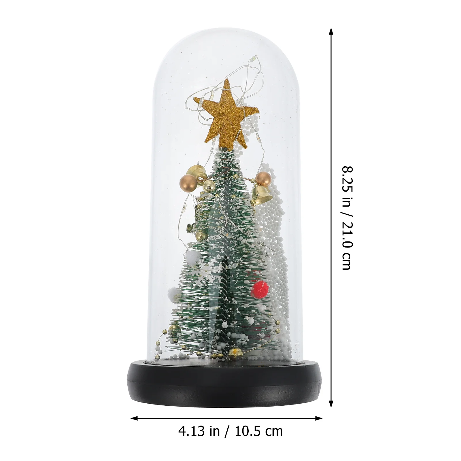 

1Pcs Glass Christmas Tree Decor Lighted Star Ornament Elegant Tabletop Decoration Perfect for Holiday Party Family Gathering