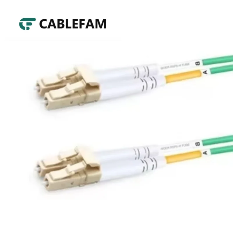 OM5 LC UPC to LC UPC Duplex Multimode LSZH Fiber Patch Cord