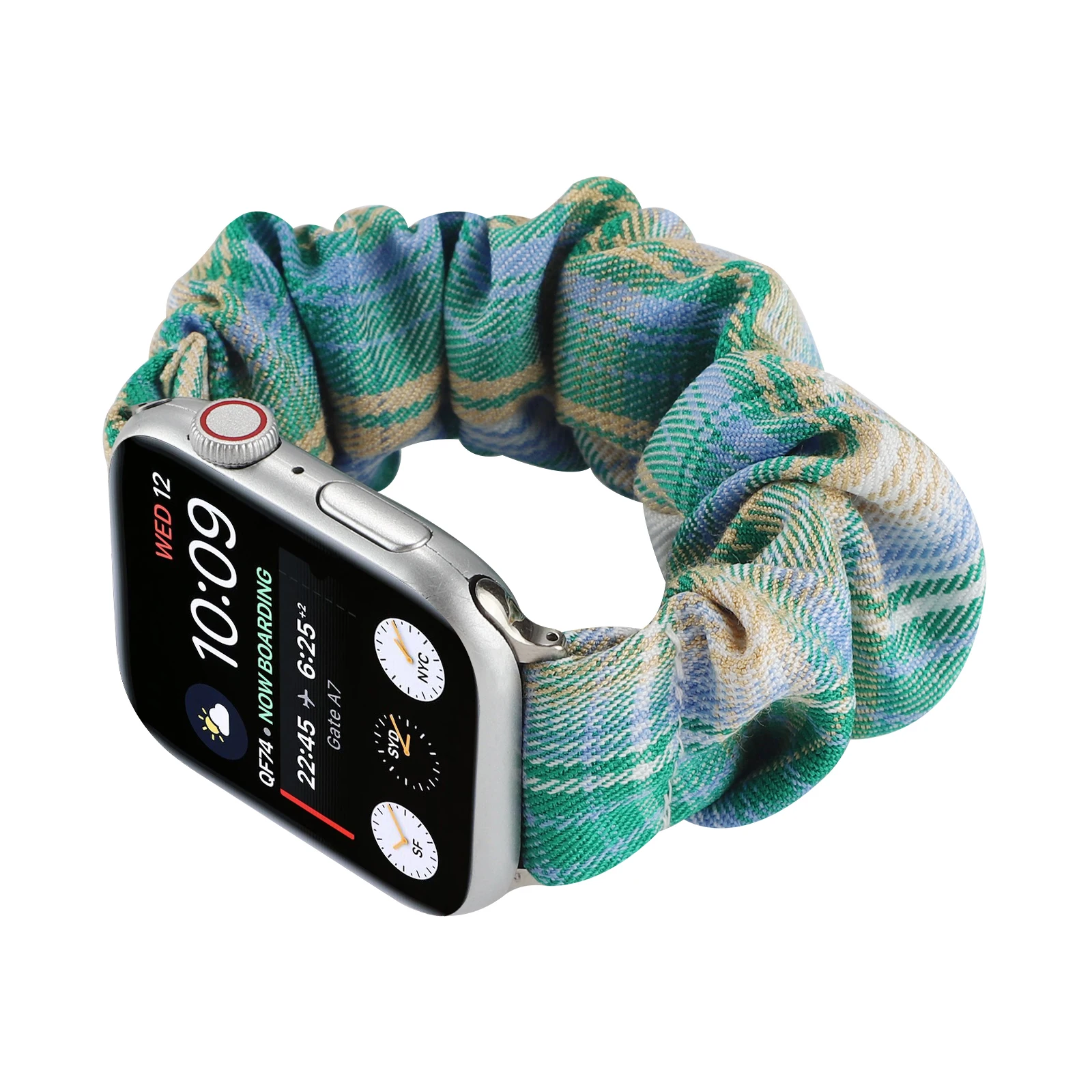 Strap for Apple watch bracelet Check color scrunchie elastic cloth band for Iwatch lady fresh strap for Iwatch belt