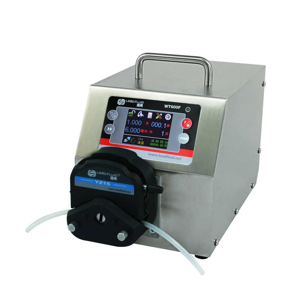 

WT600F YT25 Big Flow Lab Industrial Chemical Medical Dispensing Dosing Peristaltic Pump Liquid 0.16-2900 ml/min