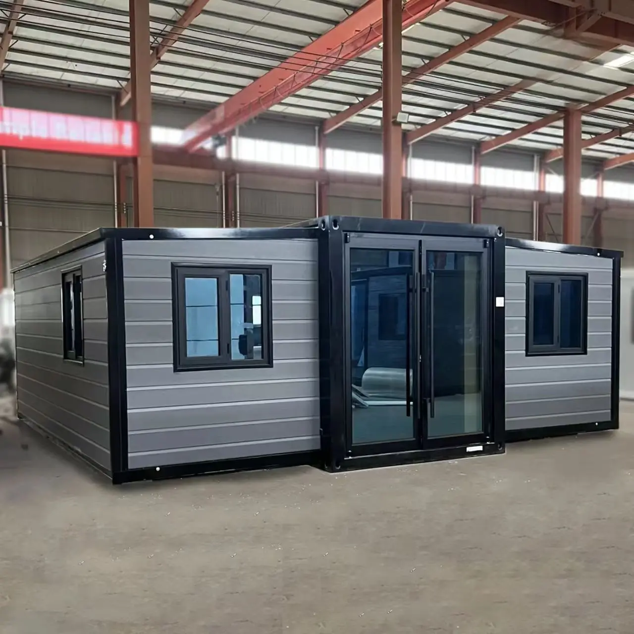 Modern Wooden Extendable Expansion House with Living Room Quick Installation Steel Material for Office Building