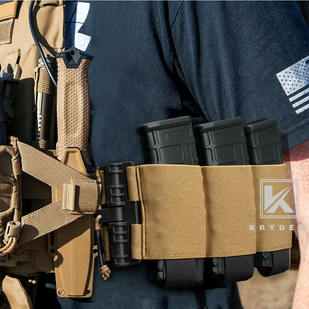 Imagem -03 - Krydex-tactical Quick Release Buckle Elastic Cummerbund ar Magazine Pouch Cintura Capa para Fcsk Placa Transportadora Colete Acessórios