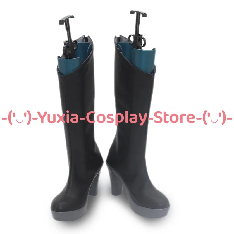 유샤이아코스프레! 소드 아트 온라인 스타시아 코스프레 신발 애니메이션 게임 캐릭터 소품 PU 가죽 부츠 할로윈 카니발 파티 의상