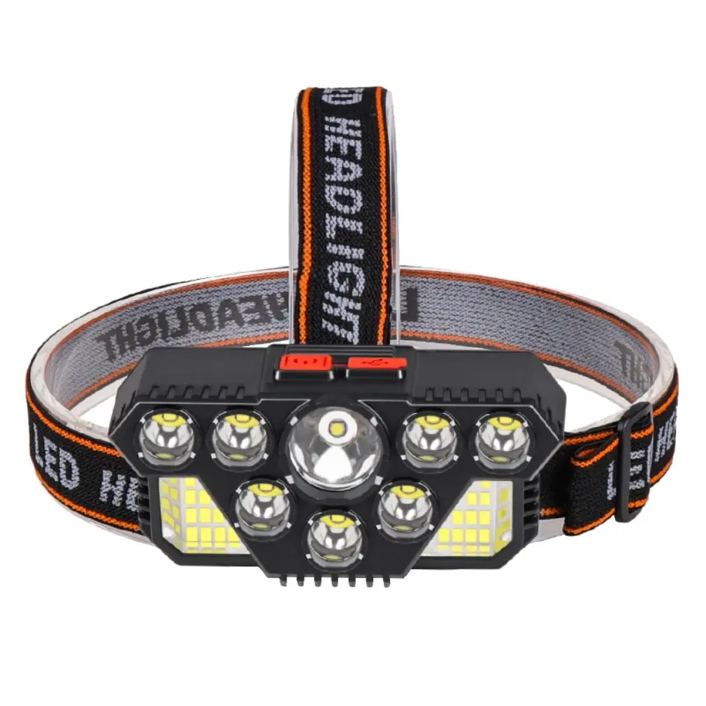 

Headlamp Bright COB Multifunctional Hand Sensor USB Flashlight Men Ladies Outdoor Fishing Headlight LED Head Lamps