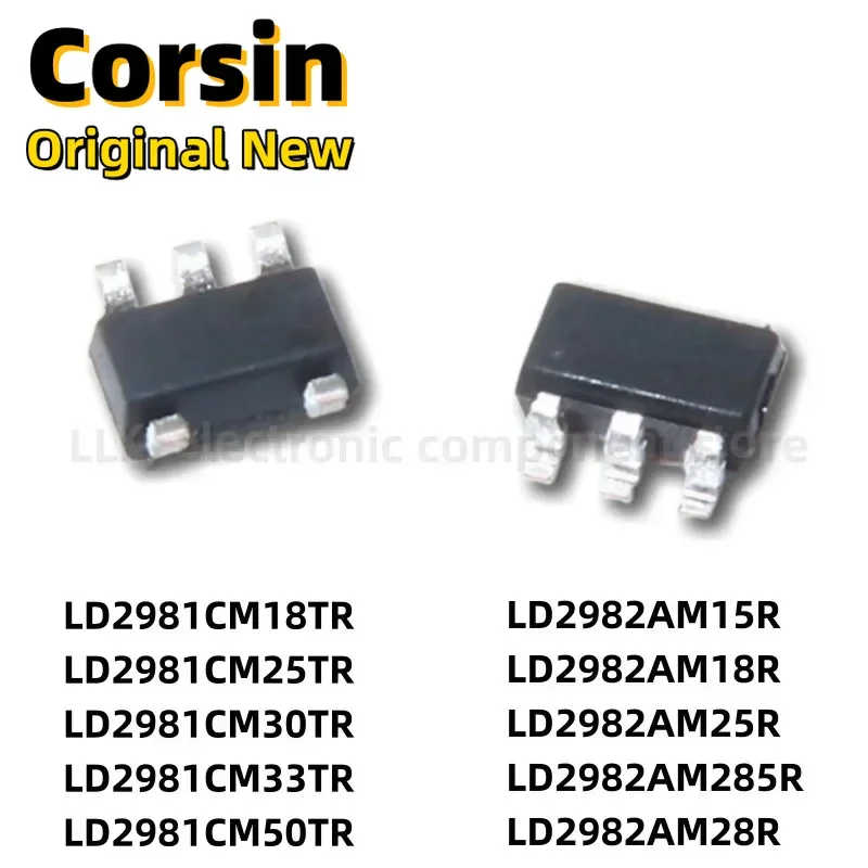1 шт. LD2981CM18 25 30 33 50 TR LD2982AM15R 18R 25 285 28R SOT23-5 Чипсет/