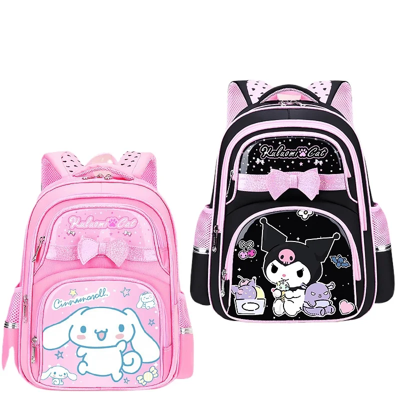 New cartoon Kuromi Kids Backpack  Schoolbag Girls and Boys Cute Shoulder Bag