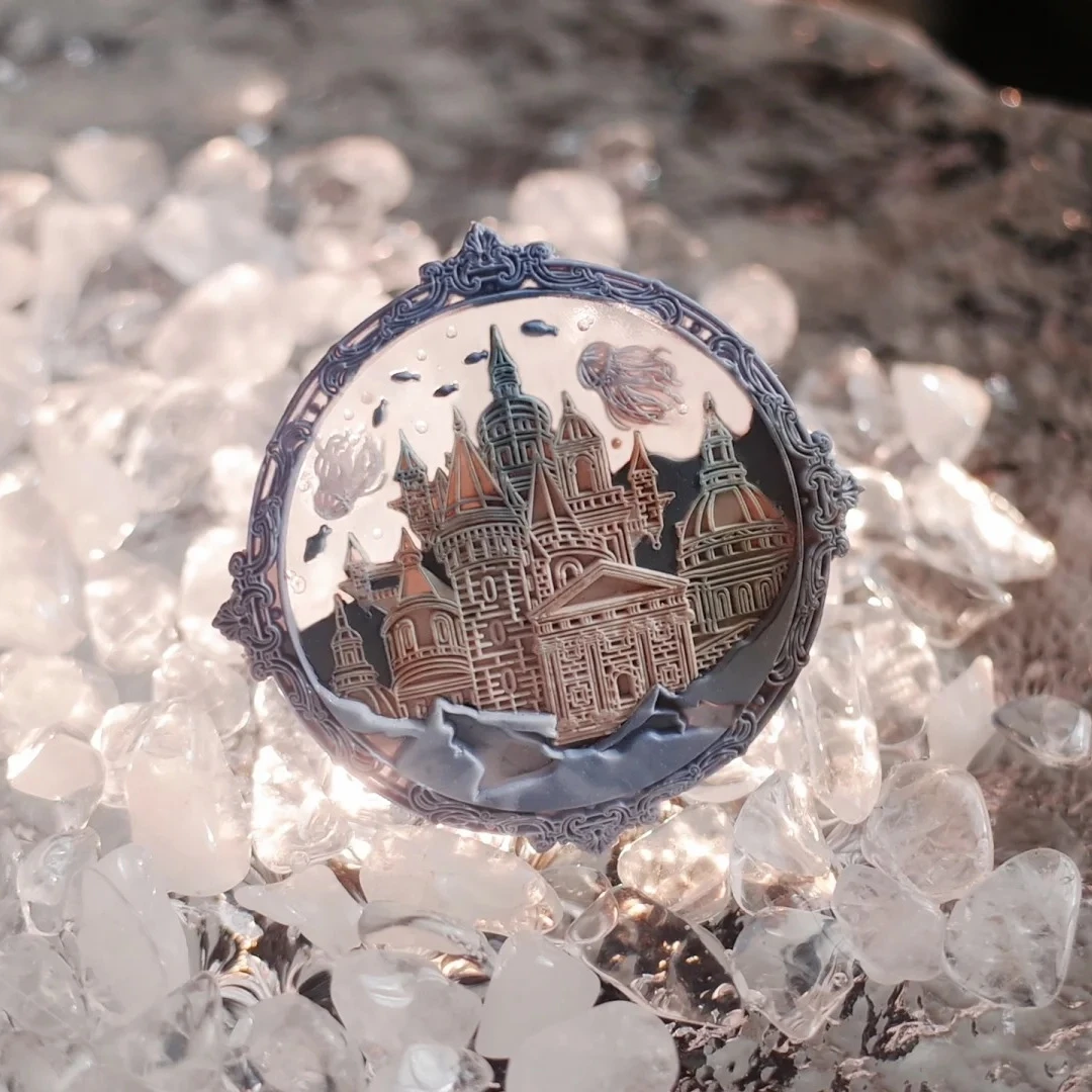 Diy печать на пожарной печати Hp Magic Series отлично вырезанный печать на голове замок корень билета многослойный конверт рельефная латунная печать
